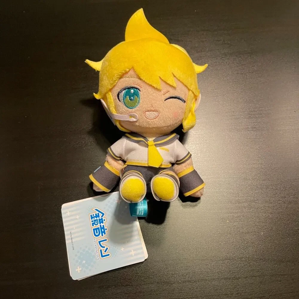 KAGAMINE LEN Hatsune Miku x Round 1 Exclusive Vocaloid Collab Medium Plush 7